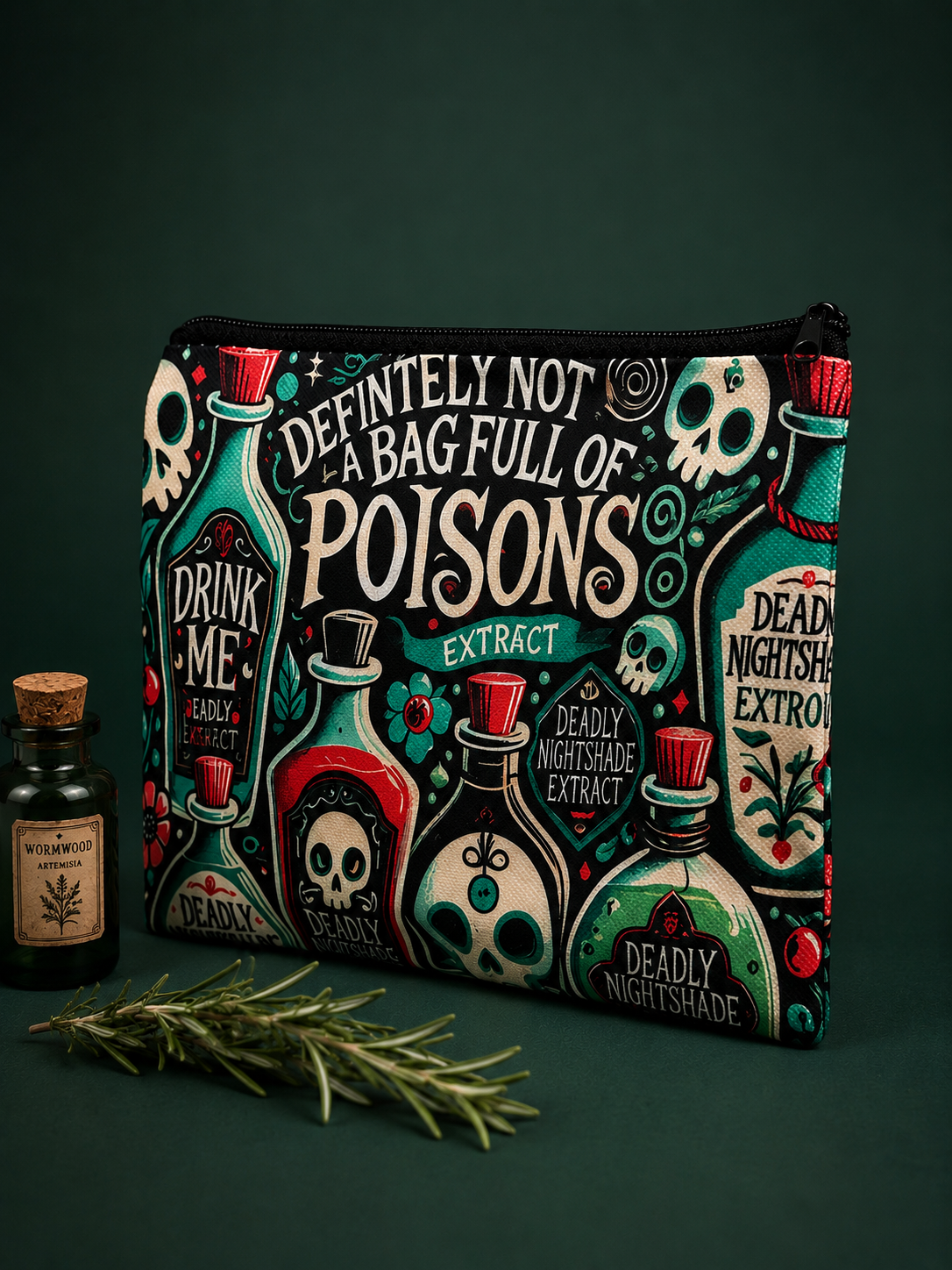 “Definitely Not a Bag Full of Poisons” pouch