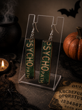 Wooden Psycho Path Earrings