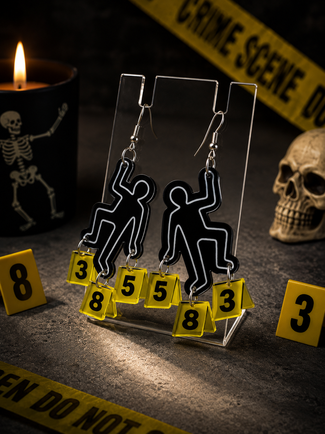 Crime Scene Earrings