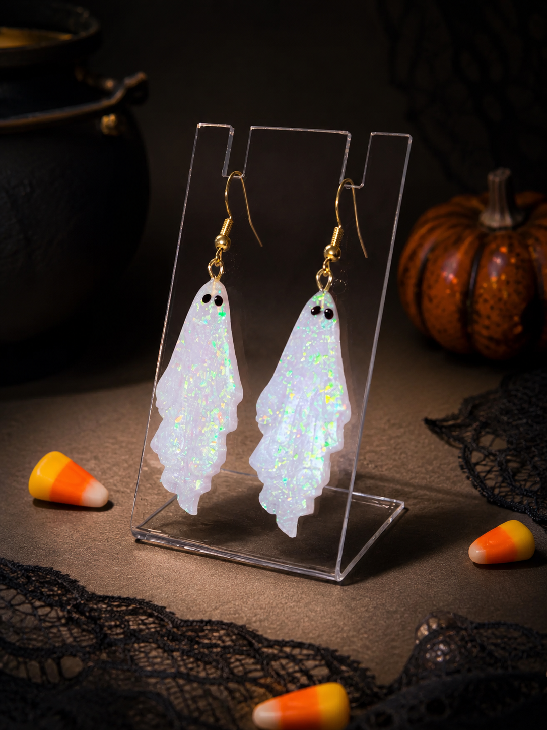 Acrylic Ghost Earrings